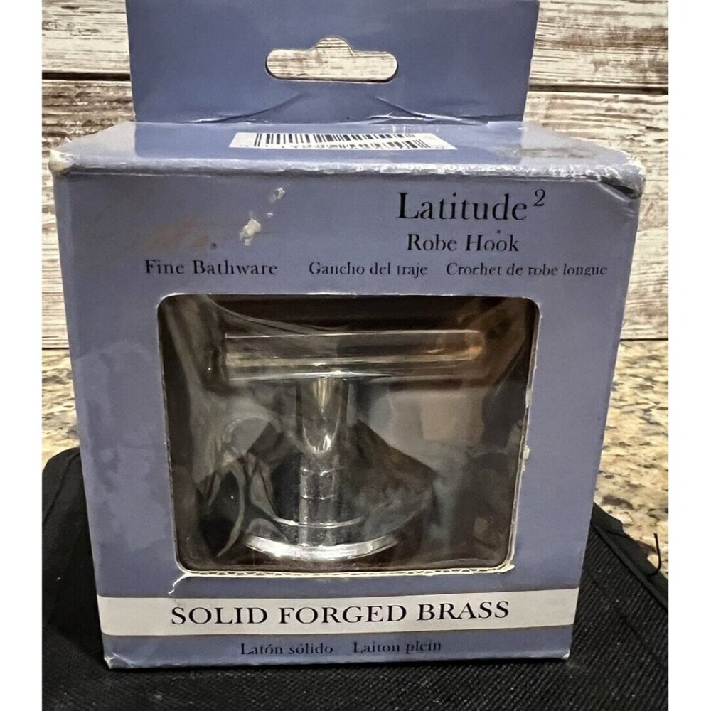 Latitude 2 Robe Hook Chrome Finish 4245 Solid Forged Brass New In Box
